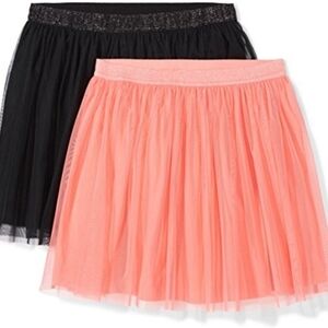 Spotted Zebra Tutu Skirts, Pack Of 2 XX-Large Black/Coral